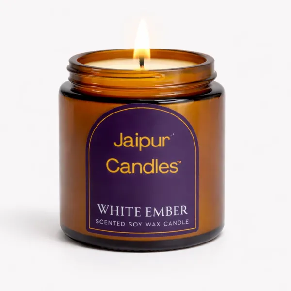 White_Ember_Amber_Jar_Soy_Wax_Candle