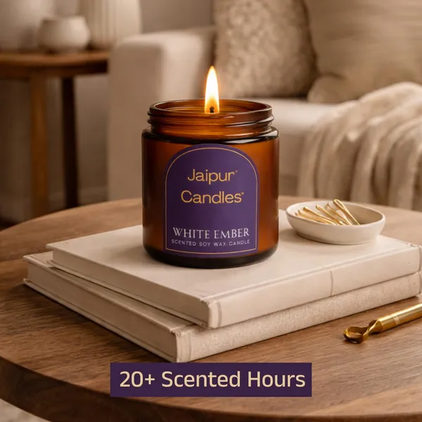 White_Ember_Amber_Jar_Soy_Wax_Candle