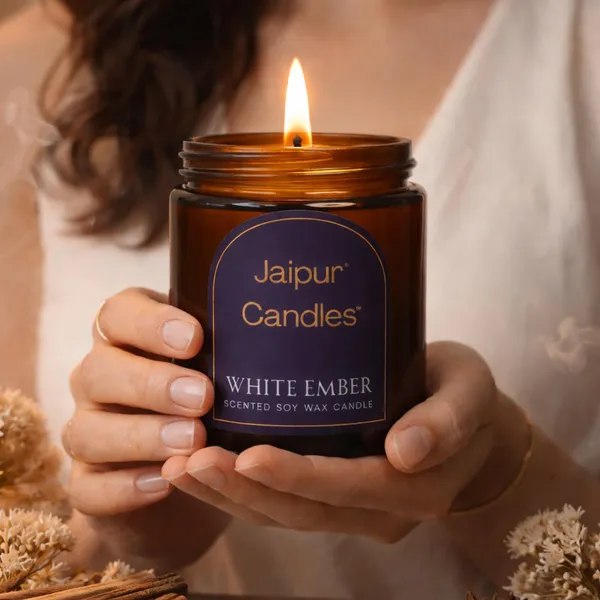 White_Ember_Amber_Jar_Soy_Wax_Candle