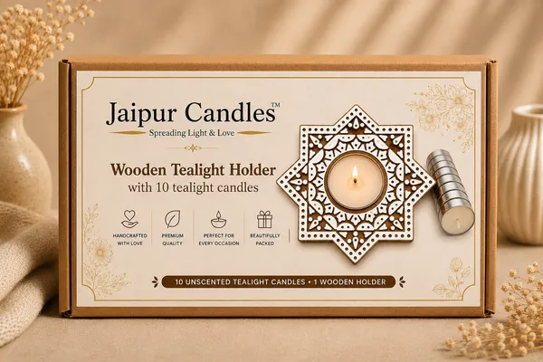 Jaipur_Candles_Wooden_Tealight_Candle_Holder_with_10_Unscented_Tealight_Candles
