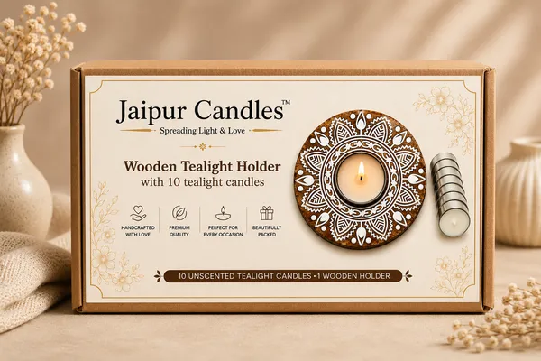 Jaipur_Candles_Wooden_Tealight_Candle_Holder_with_10_Unscented_Tealight_Candles