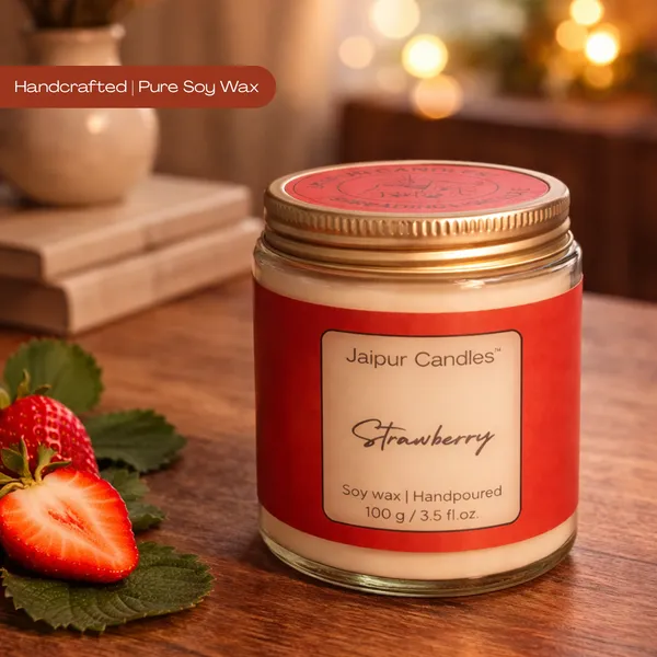 Strawberry_Scented_Soy_Wax_Jar_Candle