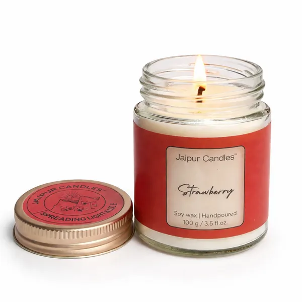 Strawberry_Scented_Soy_Wax_Jar_Candle