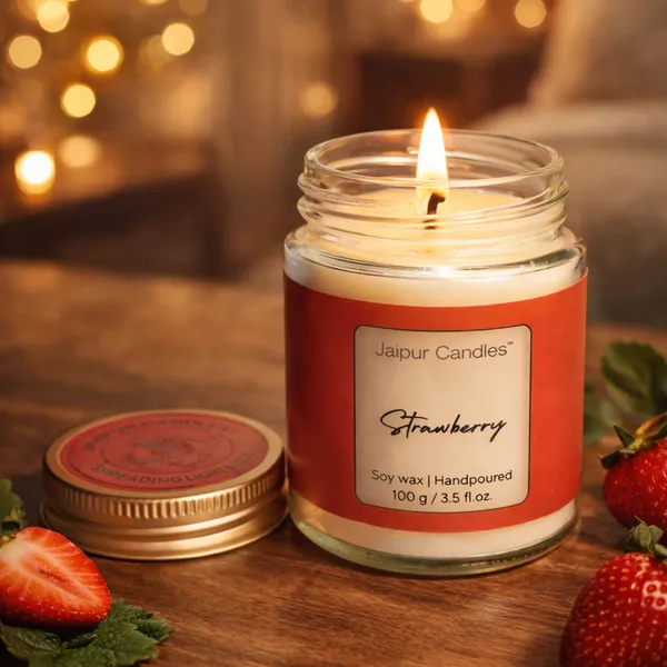 Strawberry_Scented_Soy_Wax_Jar_Candle