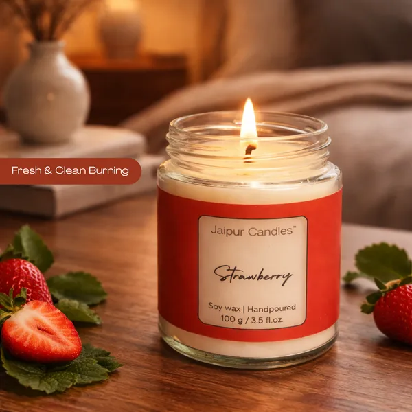 Strawberry_Scented_Soy_Wax_Jar_Candle
