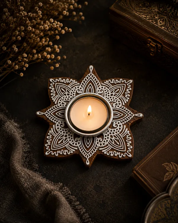 Jaipur_Candles_Wooden_Tealight_Candle_Holder_with_10_Unscented_Tealight_Candles