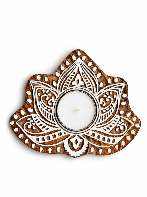 Jaipur_Candles_Wooden_Tealight_Candle_Holder_with_10_Unscented_Tealight_Candles