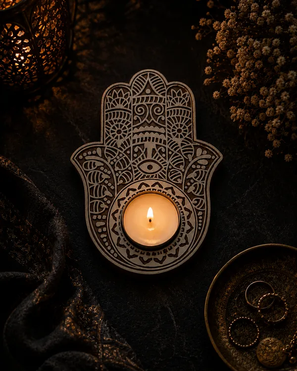 Jaipur_Candles_Wooden_Tealight_Candle_Holder_with_10_Unscented_Tealight_Candles