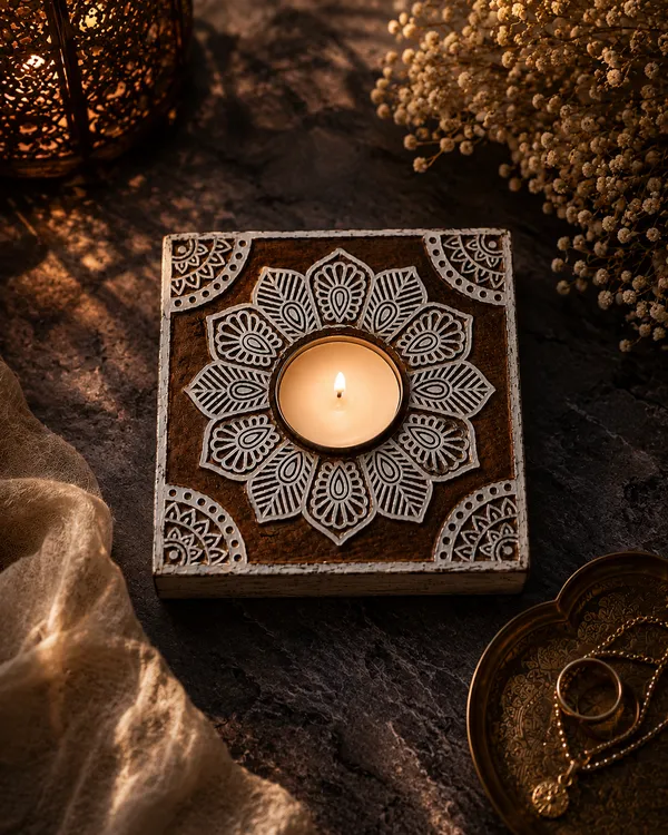 Jaipur_Candles_Wooden_Tealight_Candle_Holder_with_10_Unscented_Tealight_Candles