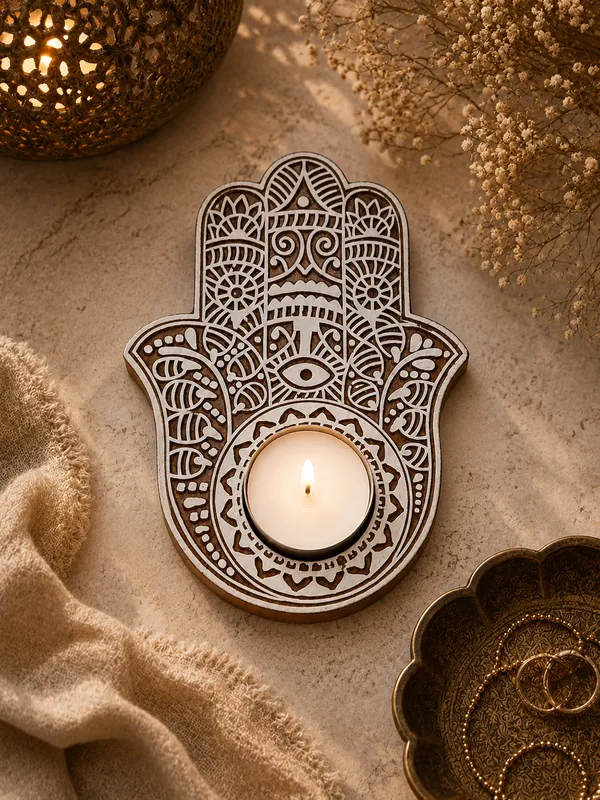 Jaipur_Candles_Wooden_Tealight_Candle_Holder_with_10_Unscented_Tealight_Candles