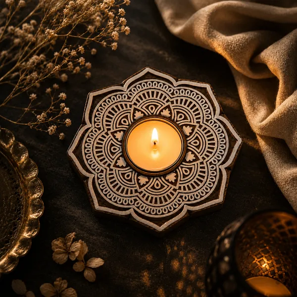 Jaipur_Candles_Wooden_Tealight_Candle_Holder_with_10_Unscented_Tealight_Candles