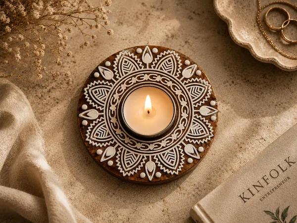 Jaipur_Candles_Wooden_Tealight_Candle_Holder_with_10_Unscented_Tealight_Candles