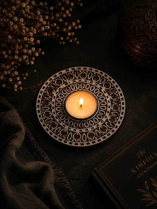 Jaipur_Candles_Wooden_Tealight_Candle_Holder_with_10_Unscented_Tealight_Candles