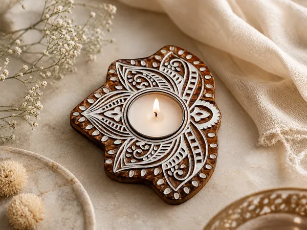 Jaipur_Candles_Wooden_Tealight_Candle_Holder_with_10_Unscented_Tealight_Candles