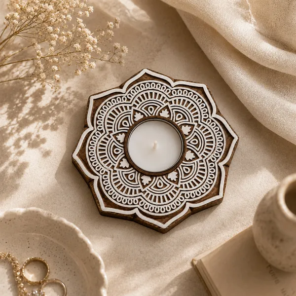 Jaipur_Candles_Wooden_Tealight_Candle_Holder_with_10_Unscented_Tealight_Candles