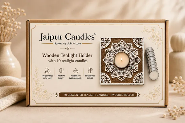 Jaipur_Candles_Wooden_Tealight_Candle_Holder_with_10_Unscented_Tealight_Candles