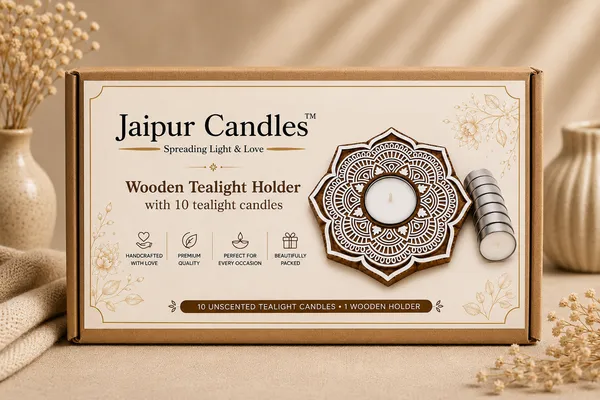 Jaipur_Candles_Wooden_Tealight_Candle_Holder_with_10_Unscented_Tealight_Candles