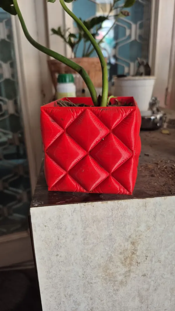 3D_Soft_Cloth_Red_Planter_Pot_-_Modern_Desktop_Succulent_Holder
