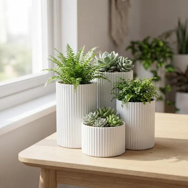 Set_Of_White_Cylindrical__Planters_-_Multi-Size_Indoor_Plant_Pots