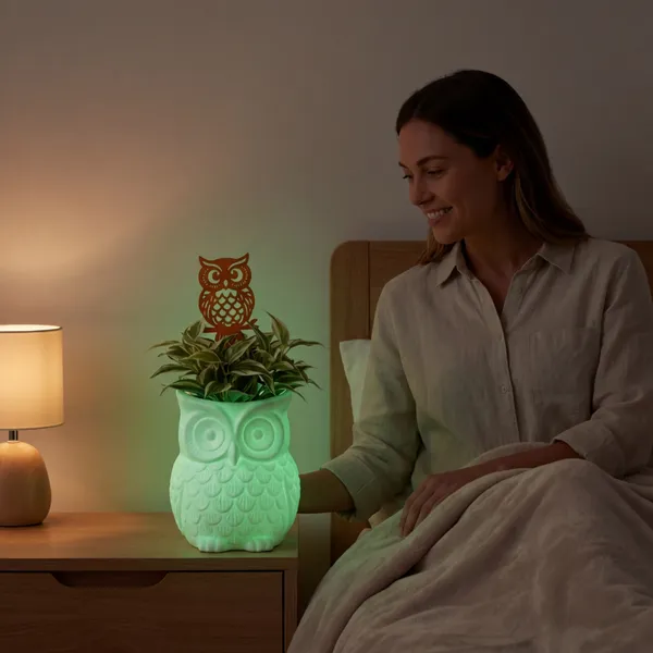 Glow-In-The-Dark_Owl_Planter_With_3D_Printed_Owl_Insert_-_Pot_For_Indoor_Plants