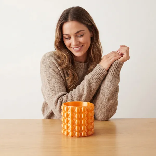 Orange_Textured__Candle_Holder_-_Decorative_Tea_Light_Holder