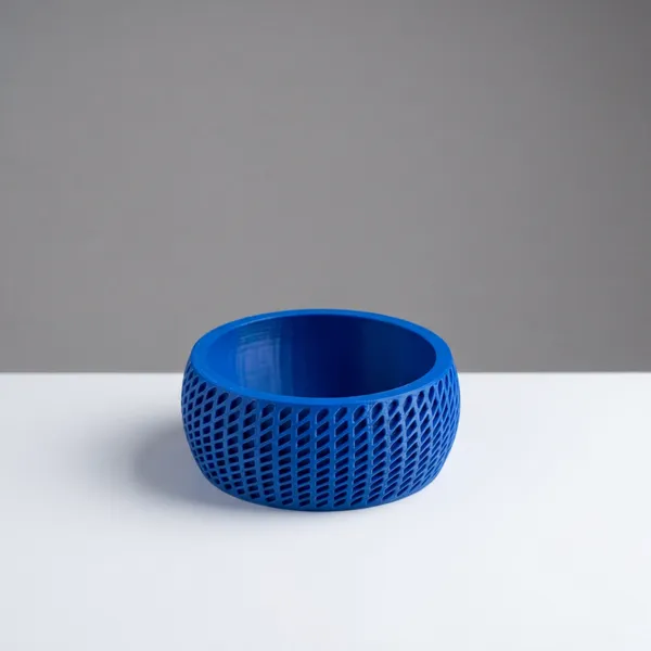 3D_Printed_Blue_Plant_Pot