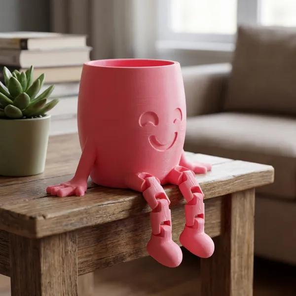 Pink_Sitting_Character_Planter_Pot_With_Articulated_Legs