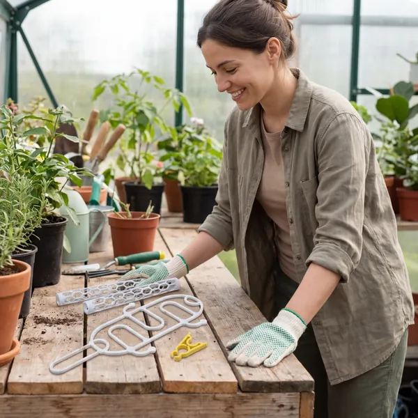 3D_Printed_2_Mosspole,_1_Clip_And_A_Supporter_-_White_And_Yellow_Educational_Assembly_Set_Of_2