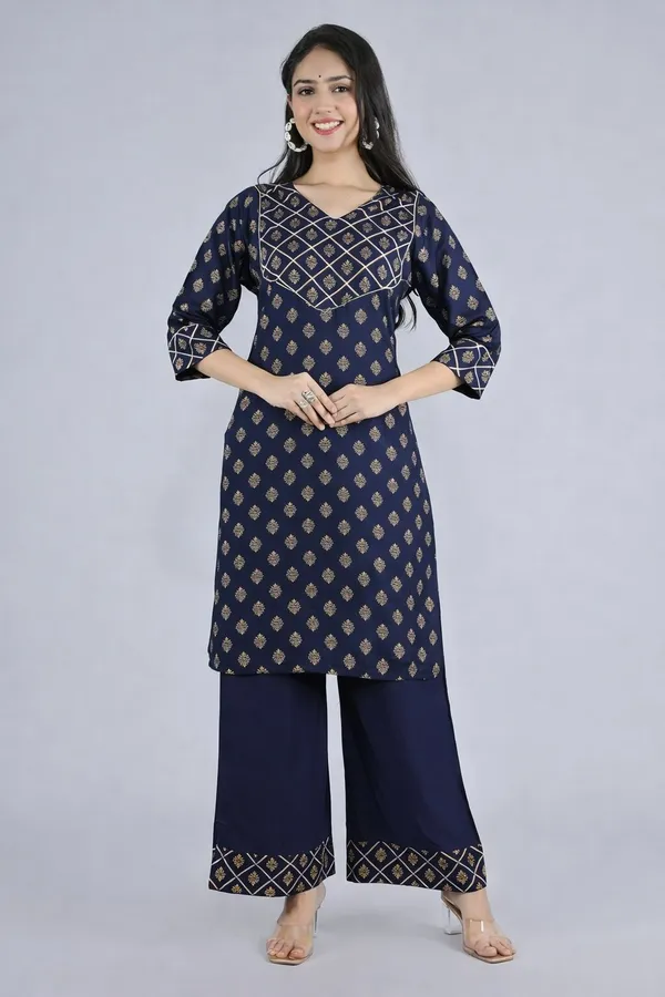 Women_Navy_Blue_Printed_Kurta_with_Palazzo_Set