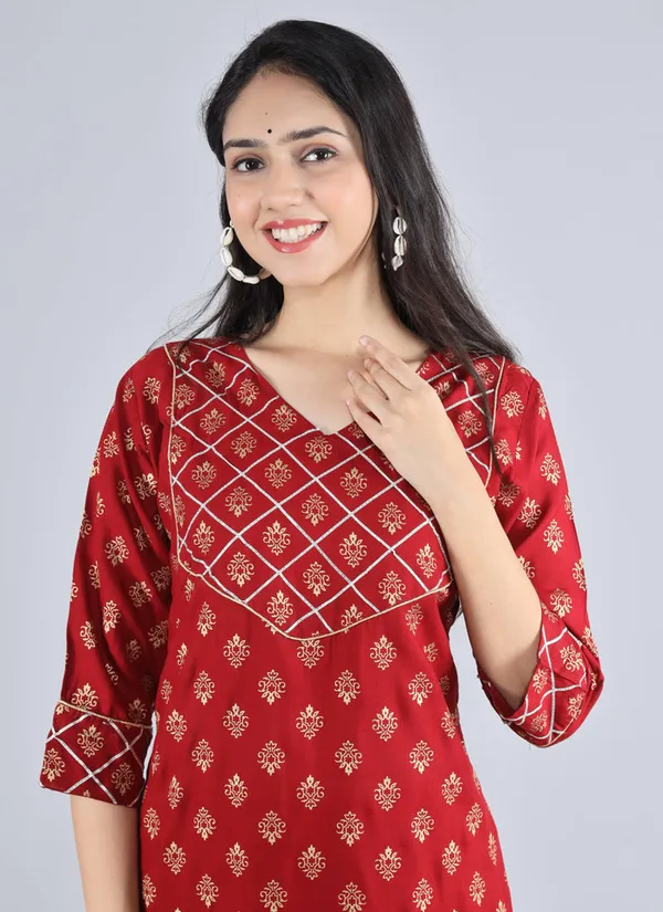 Women_Red_Printed_Kurta_with_Palazzo_Set