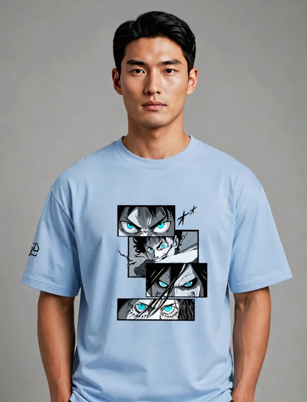Light_Blue_Anime_Graphic_Print_Oversized_T-Shirt_For_Men