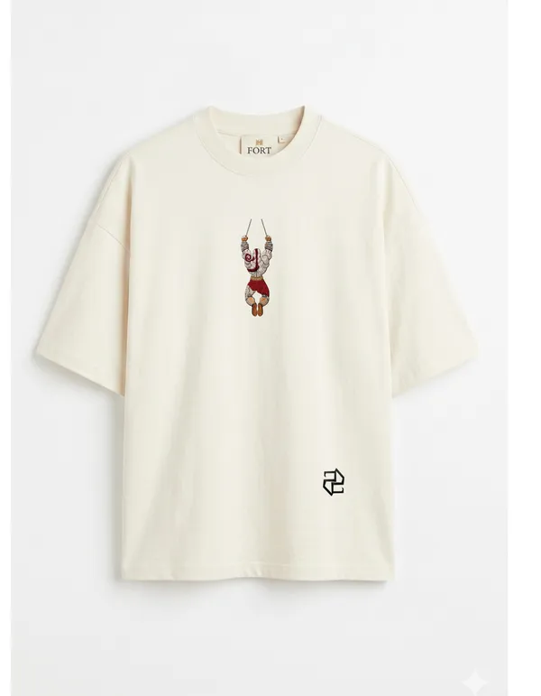 Cream_Graphic_Print_Oversized_T-Shirt_For_Men
