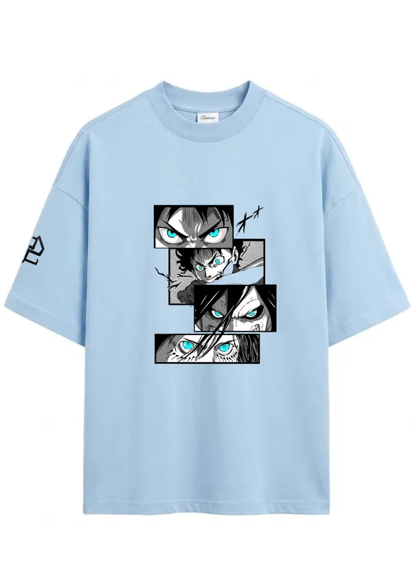 Light_Blue_Anime_Graphic_Print_Oversized_T-Shirt_For_Men