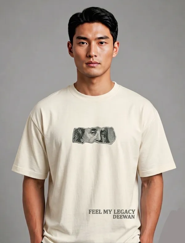 Cream_Graphic_Print_Oversized_T-Shirt_For_Men