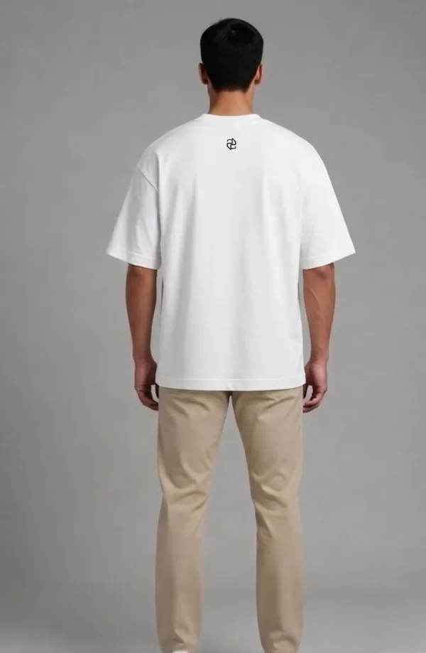 White_Crew_Neck_T-Shirt_With_Bull_Logo_For_Men