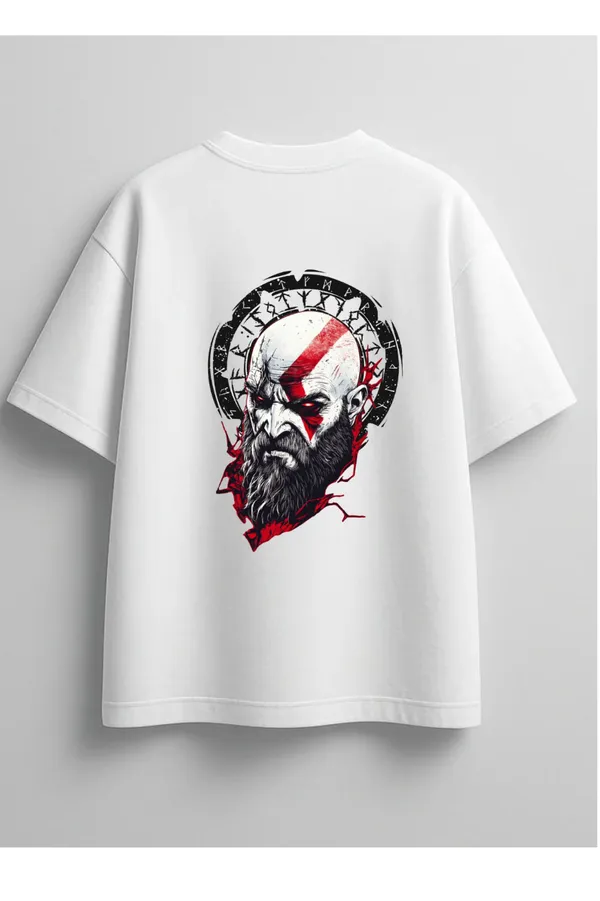 White_Graphic_Print_Oversized_T-Shirt_For_Men
