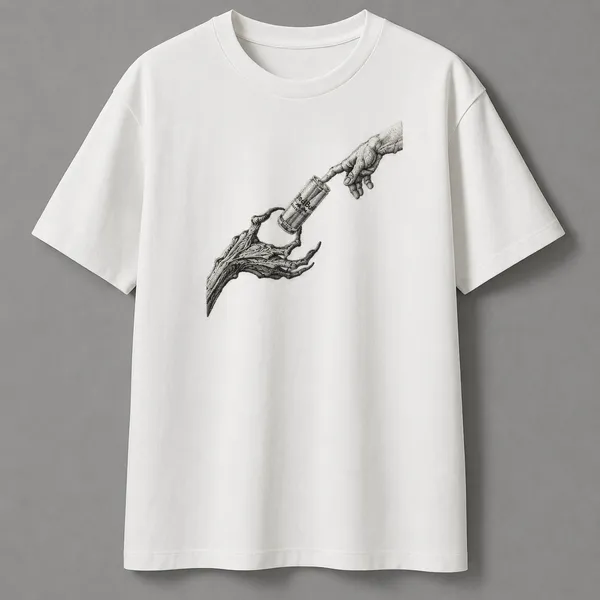 White_Graphic_Print_Oversized_T-Shirt_For_Men