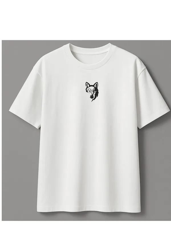 White_Oversized_Wolf_Graphic_T-Shirt_For_Men