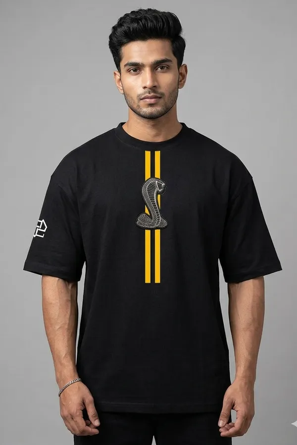 Black_Shelby_Cobra_Graphic_Oversized_T-Shirt_For_Men