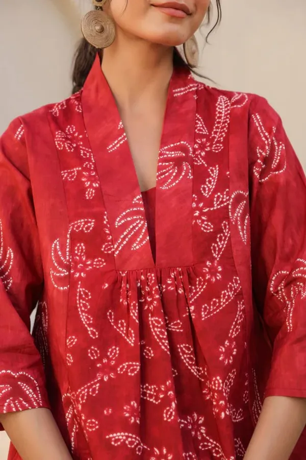 Red_Cotton_Blend_Rayon_Kurta_Pyjama_Set_For_Women