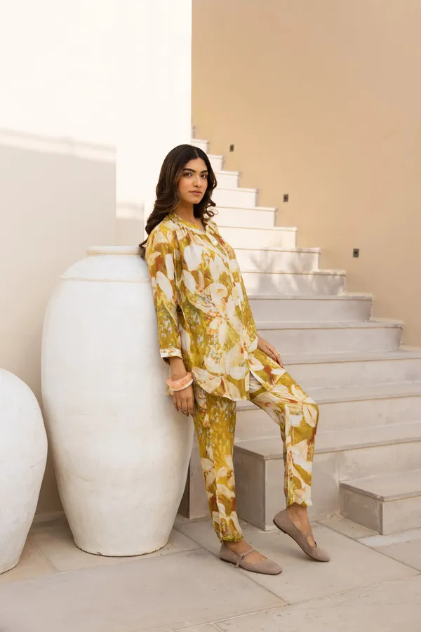 Mustard_Yellow_Cotton_Blend_cordset_Set_For_Women