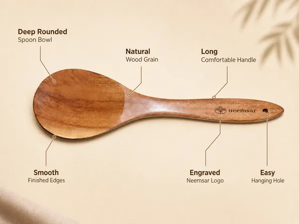 Neemsar_Neem_Wood_Cooking_Spoon_(Solid_Oval)_|_100%_Natural_Neem_Wood_|_Antibacterial_|_Non-Stick_Safe_|_Heat_Resistant_Kitchen_Spoon