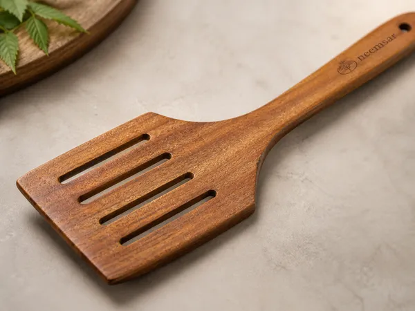Neemsar_Neem_Wood_Slotted_Spatula_|_100%_Natural_Neem_Wood_Turner_|_Antibacterial_|_Oil_Drain_Design_|_Non-Stick_Safe_|_Heat_Resistant