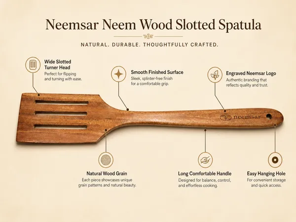 Neemsar_Neem_Wood_Slotted_Spatula_|_100%_Natural_Neem_Wood_Turner_|_Antibacterial_|_Oil_Drain_Design_|_Non-Stick_Safe_|_Heat_Resistant