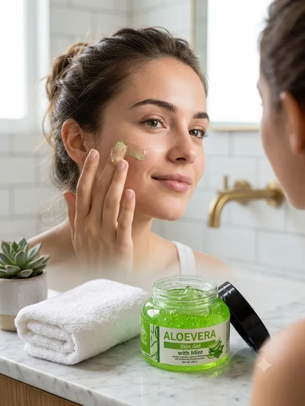NEEMSAR_Aloe_Vera_Skin_Gel_–_Natural_Soothing_Gel_for_Sunburn,_Skin_Irritation_&_Deep_Hydration_|_Lightweight,_Non-Sticky_Daily_Skincare_