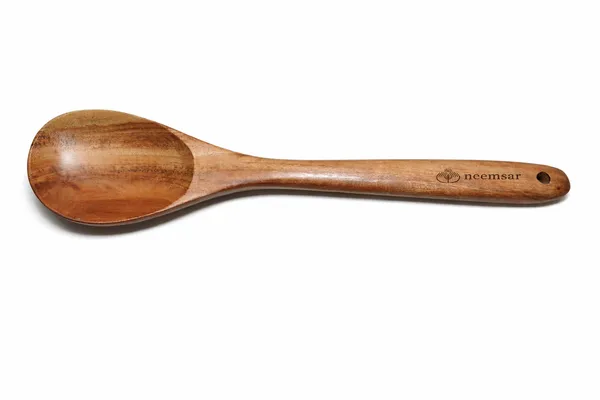 Neemsar_Neem_Wood_Serving_Spoon_(Round)_|_100%_Natural_Neem_Wood_|_Antibacterial_|_Non-Stick_Safe_|_Heat_Resistant_Kitchen_Spoon