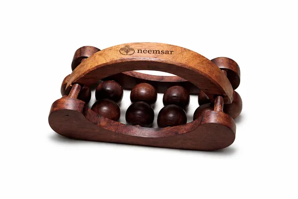 Neemsar_Wooden_Body_Massage_Roller_|_Dual_Layer_10_Smooth_Ball_Massager_|_Handheld_Curved_Tool_for_Full_Body_Relaxation_&_Stress_Relief