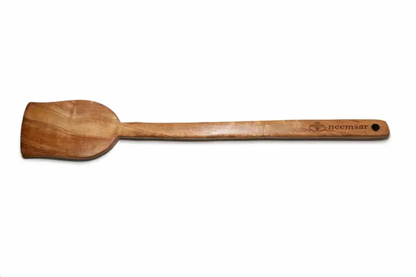 Neemsar_Neem_Wood_Cooking_Spatula_(Rounded_Turner)_|_100%_Natural_Neem_Wood_|_Antibacterial_|_Non-Stick_Safe_|_Heat_Resistant_Kitchen_Tool