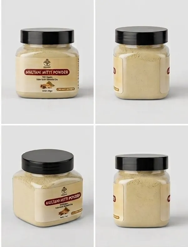 Neemsar_100%_Organic_Multani_Mitti_Powder_(Fuller's_Earth/Bentonite_Clay)_for_Face_&_Hair_Care_|_Deep_Cleansing_Face_Pack_|_Oil_Control_&_Natural_Glow_|_Pack_of_2_x_100g_(Total_200g)