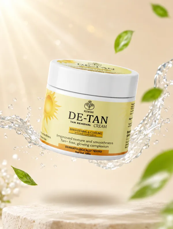 Neemsar_De-Tan_Cream_–_Brightening_&_Cooling_Tan_Removal_Cream_with_Milk,_Honey_&_Kojic_|_100g
